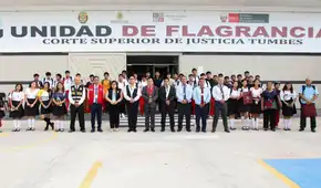 Unidad de Flagrancia de Tumbes acerca la justicia a escolares con la dinámica "La ruta de la flagrancia"