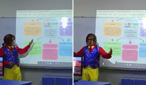 Payasito conmueve al llegar vestido y maquillado a su exposición tras percances y usuarios lo felicitan: "Oiga caballero, muy bien"