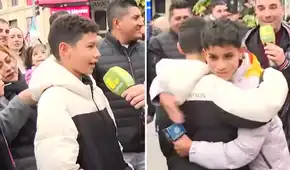 Niño venezolano se emociona al encontrar a ‘Pol Deportes’ en España y lo abraza: "Me inspira mucho"
