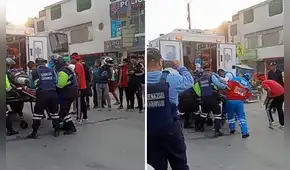 Hombre queda gravemente herido tras ser atropellado por un tráiler en la avenida Túpac Amaru, en Comas