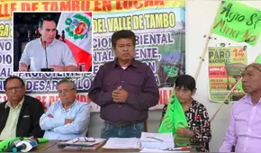 Agricultores en Arequipa exigen que José Jerí detenga operaciones de Southem en Valle Tambo