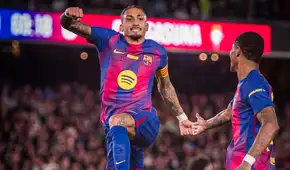 Con doblete de Raphinha, Barcelona venció a Osasuna y sigue firme como líder de LaLiga