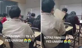 Profesor de la UNMSM revela notas finales de sus alumnos y redes se sorprenden al ver que todo el salón jaló: "Verano con fe"