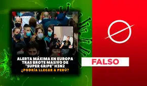 Es falsa la versión que señala que Europa fue declarado en alerta máxima por epidemia de gripe A(H3N2) subclado K