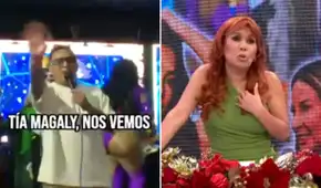 Christian Cueva sorprende al enviar inesperado saludo a Magaly en pleno escenario: “Saludos, tía. Dios te bendiga”