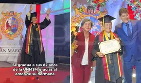 Se gradúa de la UNMSM a los 82 años y conmueve al dedicar logro a su hermana: "Me dio todo su apoyo"