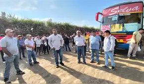 Piura: transportistas de 80 empresas bloquean ingresos a compañía agroindustrial solicitando puestos de trabajo