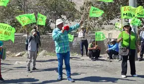 Agricultores del Valle de Tambo bloquean Panamericana Sur en primer día de paro contra Tía María