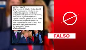 Es falso que Donald Trump hablara de Alberto Fujimori como ejemplo político en Latinoamérica: la imagen fue manipulada