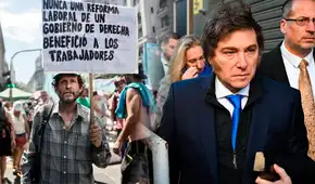 Protesta masiva de trabajadores en Argentina contra la reforma laboral del Gobierno de Javier Milei