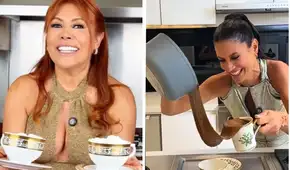 María Pía Copello se 'burla' de la receta de chocolate de Magaly Medina y las redes explotan: "Ni JB la imitó de esa manera"