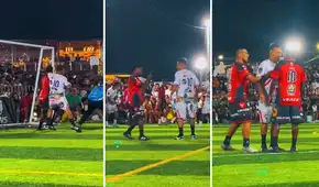 Christian Cueva vivió tenso momento con Jack Durán en pichanga: 'Aladino' le propinó un codazo y su rival lo encaró