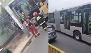 Chofer del Metropolitano fallece de un paro cardiaco dentro de bus en av. Escuela Militar en Chorrillos