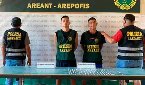 Iquitos: capturan a dos integrantes de la banda Los Caramelos de Masusa vinculada al tráfico ilícito de drogas