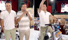 Dueño de La Bella Luz sorprende a cantante Deyvis Paredes y le regala una moto por sus nueve años en el grupo: “A pesar de algunos problemas, estamos ahí”