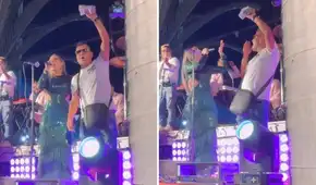 Pamela López ironiza en evento por la deuda de S/80.000 de Christian Cueva: “Justo para pagar a mi madrecita”