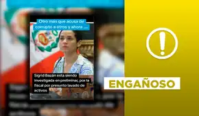 Sigrid Bazán no enfrenta nueva investigación preliminar fiscal por presunto lavado de activos: el caso se abrió en 2023 y ya fue archivado