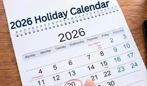 Estos son los feriados y días no laborales de 2026 en Estados Unidos: revisa el calendario oficial completo