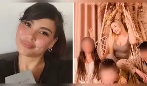 Angie Jibaja dedica conmovedoras palabras a Romina Gachoy por cuidar a sus hijos con Jean Paul Santa María: “Es linda, todo mi amor para ella”