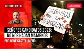 Señores candidatos 2026: No nos hagan matarnos, por René Gastelumendi