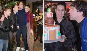 Antonio Pavón es sorprendido con serenata de cumpleaños por su novia e hijo: "Por más aventuras juntos"