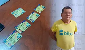 Iquitos: PNP captura a presunto falsificador de licencias de conducir