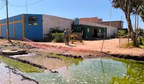 Chiclayo: más de 200 familias, un colegio y un puesto policial afectados hace un mes por colapso de desagüe