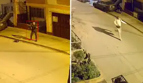 Imágenes del momento en que policía enfrenta y abate a sicario que asesinó a un transportista en Comas