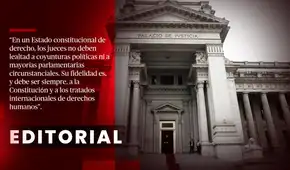 Jueces deben fidelidad al Estado de derecho