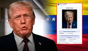 Trump se autodeclara "presidente interino de Venezuela" al publicar una imagen manipulada de su perfil de Wikipedia