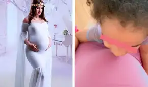Darinka Ramírez presume su pancita de embarazo y su hija se roba la atención con tierno mensaje: “Te amo, hermanita”