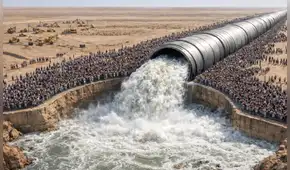 La potencia económica que creó un 'río invisible' bajo el desierto para convertir el agua de mar en potable