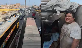 Pasó 13 años en prisión y quedó en la calle: Julio, el hombre que vive en una de las carreteras más peligrosas de Lima Norte