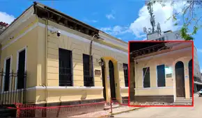 Lluvias en Piura provocan caída de cornisa del museo del BCR en plena zona céntrica