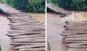 Incremento del caudal de los ríos Zaña y La Leche arrasa con puentes artesanales en Lambayeque