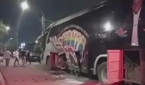 Atentan con explosivo a bus de la agrupación 'Armonía 10' en Trujillo