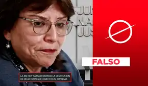 Es falso que la JNJ haya destituido a Delia Espinoza como fiscal suprema mediante una resolución: se trata de un informe que recomienda su destitución