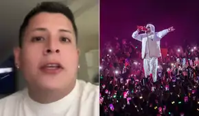 Joven gritó que extrañaba a su ex en pleno concierto de Bad Bunny y su novia le terminó: "No me perdonó, era una broma"