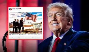 Trump simula la 'conquista' de Canadá, Groenlandia y Venezuela con imágenes de mapas manipulados, previo al Foro de Davos