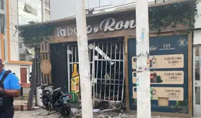 Atentan con explosivos a dos sedes de licorería Tabaco y Ron en Trujillo