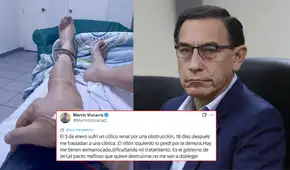 Martín Vizcarra tras perder un riñón: "Es el gobierno de Jerí, el pacto mafioso que quiere destruirme"