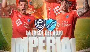 Canal confirmado del Cienciano - Bolívar para ver gratis por internet la Tarde del Rojo Imperial 2026