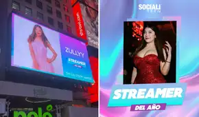 Tiktoker Zully aparece en pantallas de Times Square tras ganar como 'streamer del año' en Socialiteen Awards 2025