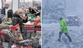 Miles de personas desabastecen tiendas en Estados Unidos ante la inminente llegada de una tormenta invernal