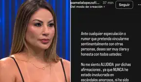 Pamela López responde tras potente mensaje de Christian Cueva en redes sociales: “No me siento aludida”