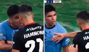 Piero Quispe tuvo fuerte intercambio de palabras con Aydan Hammond en victoria de Sydney FC