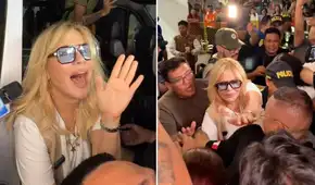 Gisela Valcárcel desata alboroto en aeropuerto de Iquitos con su llegada y en redes aclaman: "Así reciben a una diva"