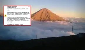 Volcán Misti registra descenso de lodo volcánico y activa alerta en quebrada de Arequipa: IGP recomienda a la población mantenerse alejada