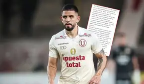 Esposa de Matías Di Benedetto revela que defensa de Universitario tuvo grave accidente antes de dar sus exámenes de nacionalización