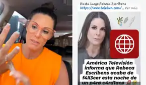 Rebeca Escribens se pronuncia tras difundirse falsa noticia de su muerte por cardo cardiaco: “Solo ando de parranda”